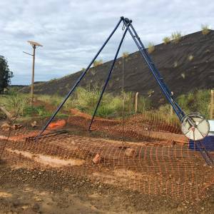 Sondagem a percussão tipo SPT